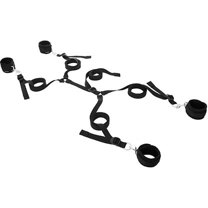 Adjustable Bed Restraint Set, Secure Bondage Gear for Couples